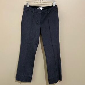 Diane Von Furstenburg Black Pattern Trousers Size 6